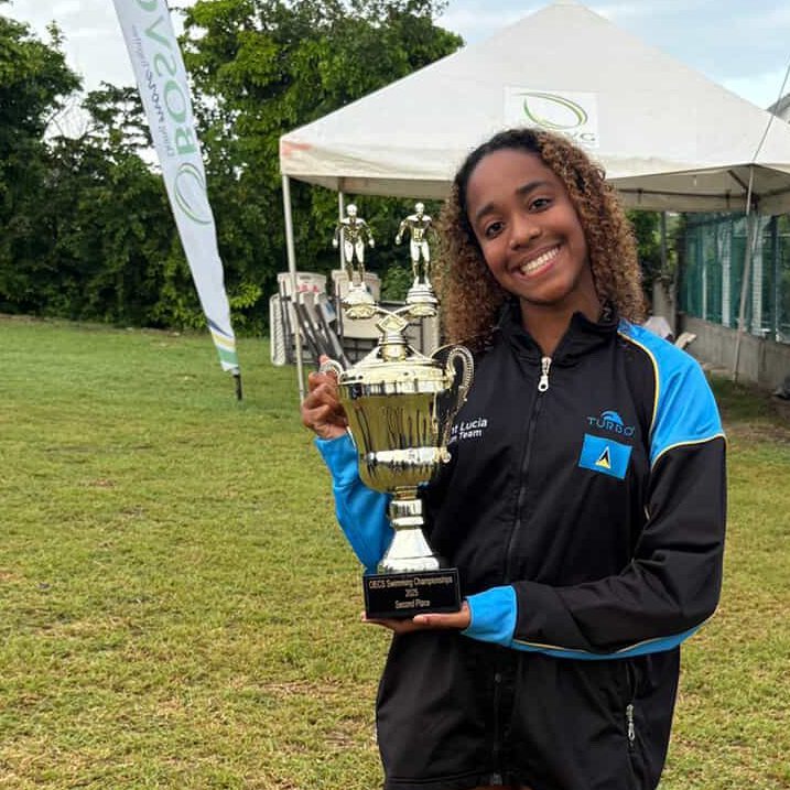 GC senior Alyssia Alfred represents Saint Lucia in swim competition