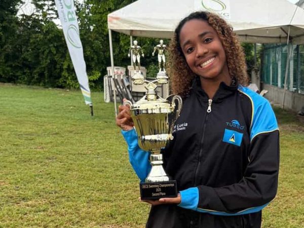 GC senior Alyssia Alfred represents Saint Lucia in swim competition